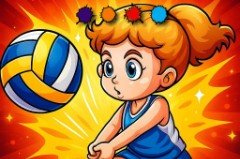 Colorazione Divertente del Pallavolo - crazygames