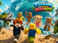 Tsunami per Fuggire dai Brainrot - crazygames