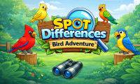 Differenze tra immagini: Avventura dell\'\'uccello - crazygames