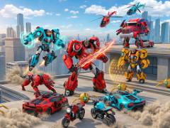 Gioco di Robot Volanti che si Trasformano in Auto - crazygames