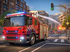 Simulatore di soccorso con camion dei pompieri - crazygames
