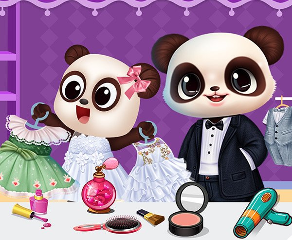 Storia di Matrimonio Tropicale del Panda - crazygames